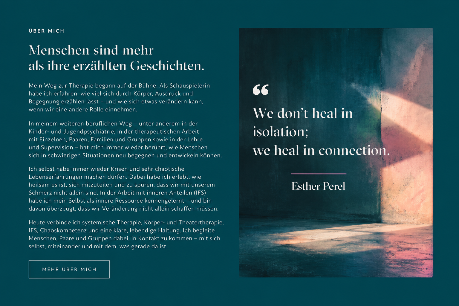 Esther Perel: We don’t heal in isolation; we heal in connection.